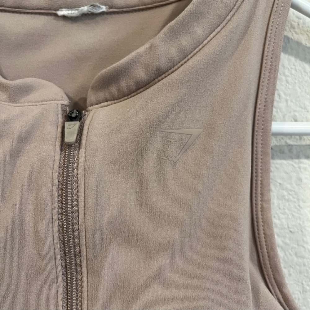 Gym shark light mauve pink sports bra fits like xsmall light padding racer back - Picture 7 of 7